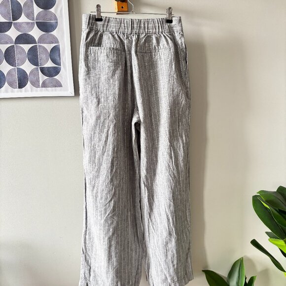UNIQLO • linen striped pants - Picture 5 of 8